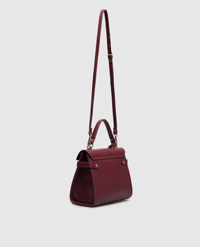 Gianni Notaro Burgundy leather bag 099DOLLARONIKEL