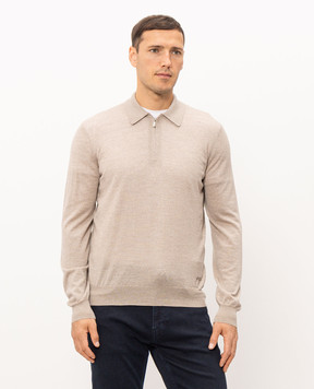 Enrico Mandelli Beige wool polo shirt 4K167A5274