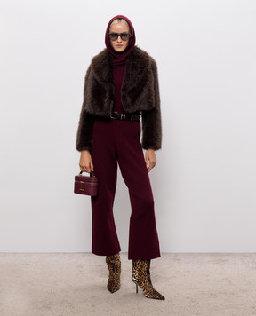 Allude Burgundy cashmere turtleneck 26511195