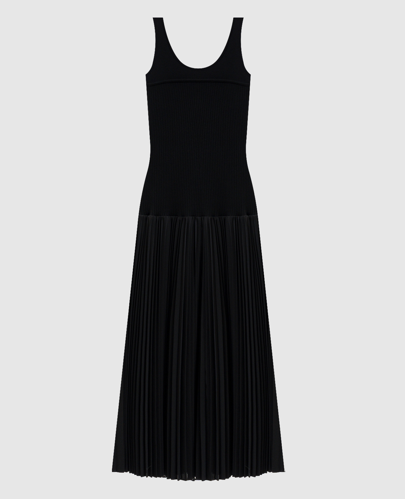 Black midi dress with pleating Juun.j