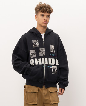 Rhude Winter 91 Rallye blue insulated sports jacket RHPF26HO15012
