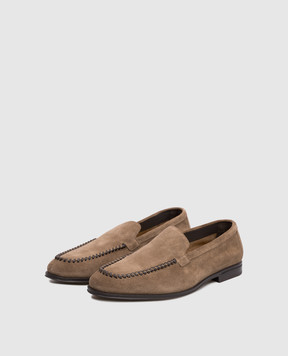 Doucal's Brown suede loafers DU3517NOTTUY009