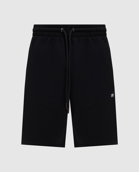 Off-White Black shorts with print 44MCI013S26F006