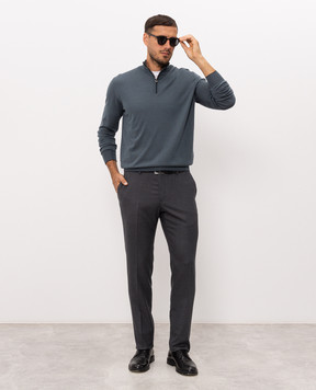Stefano Ricci Gray wool, silk and cashmere jumper KE08004L01E26374