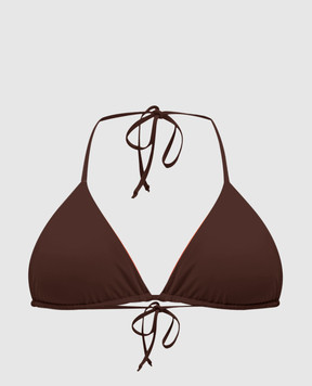 Fisico Brown reversible swimsuit bodice CR13MB