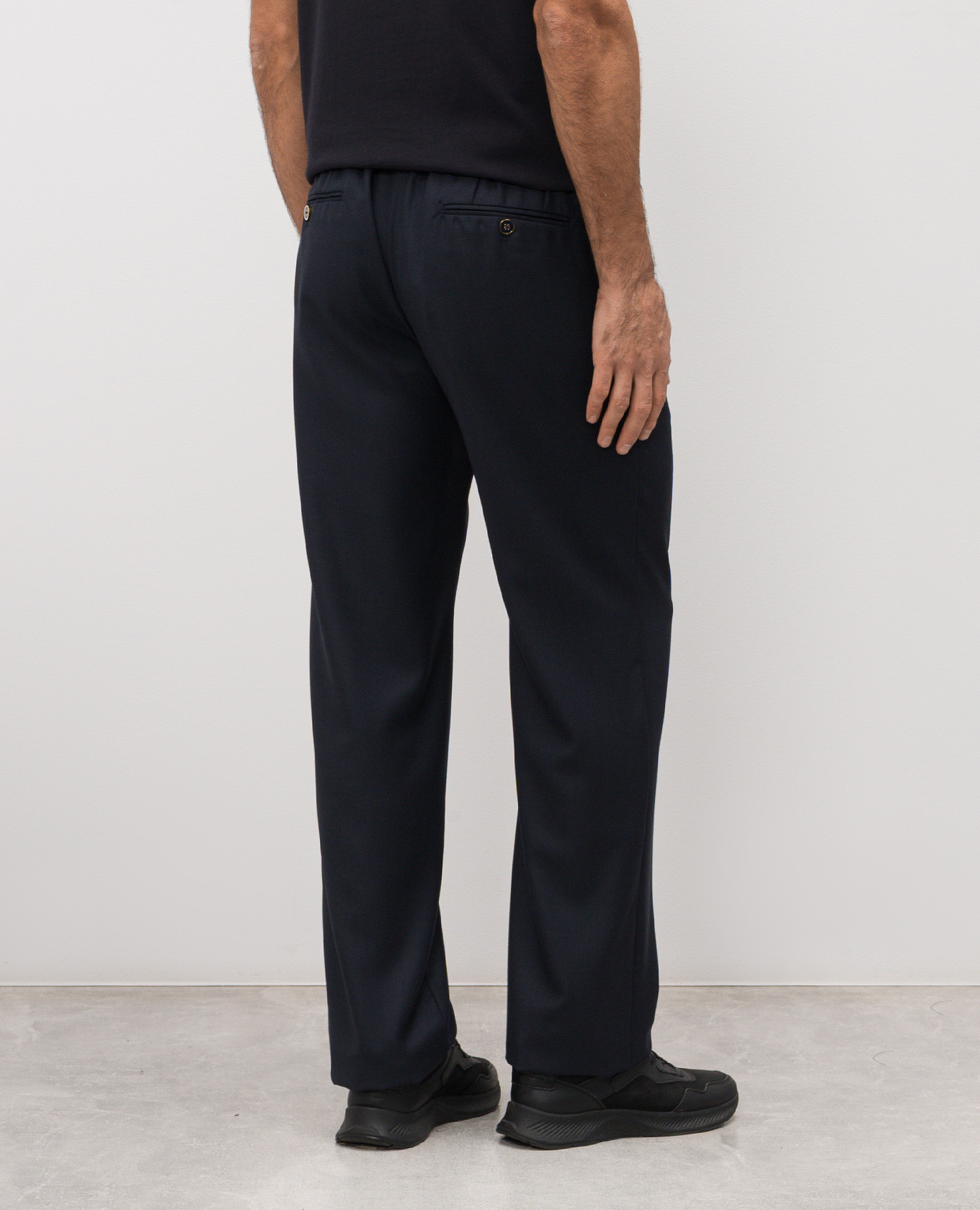 Blue wool pants Dolce&Gabbana 4