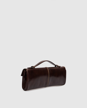 Giuseppe Zanotti Borse brown leather glossy clutch EB60007