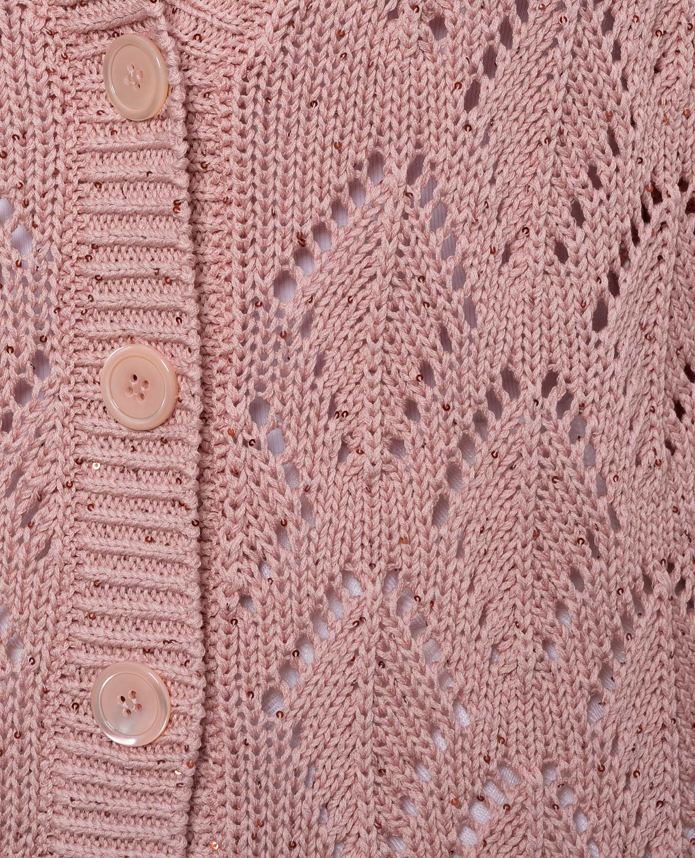 Pink openwork cardigan with sequins Peserico 5