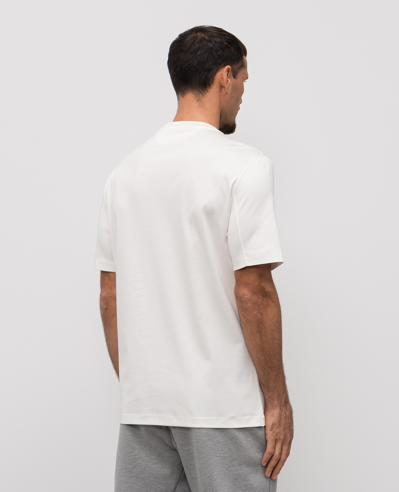 

White T-shirt with print Brunello Cucinelli