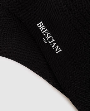 Bresciani Black ribbed socks MC034UN0004XX