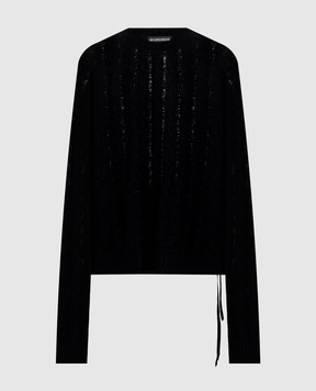 Ann Demeulemeester Siya black wool and cashmere sweater B0014660KN099