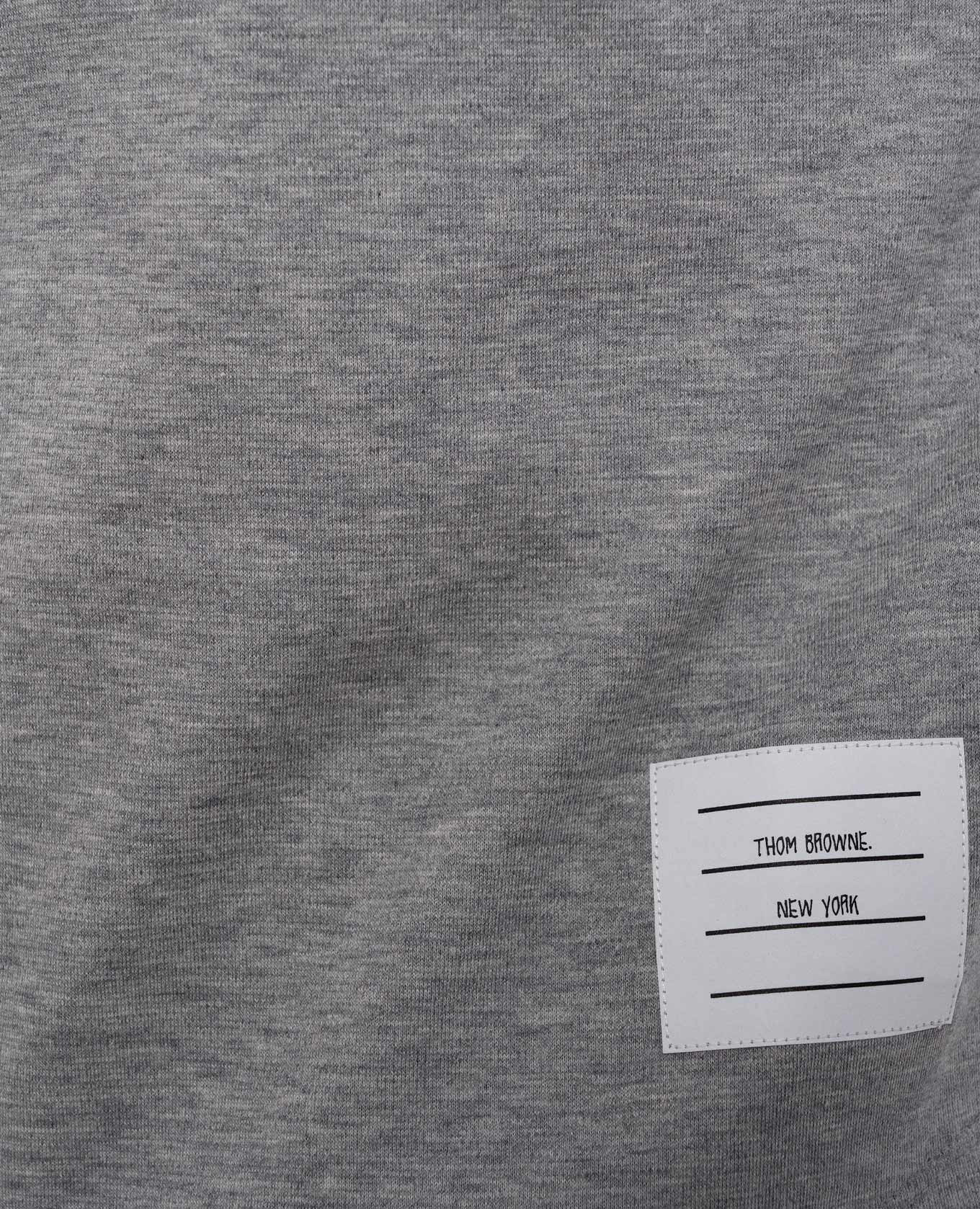 Grey melange football shirt MILANO Thom Browne 5