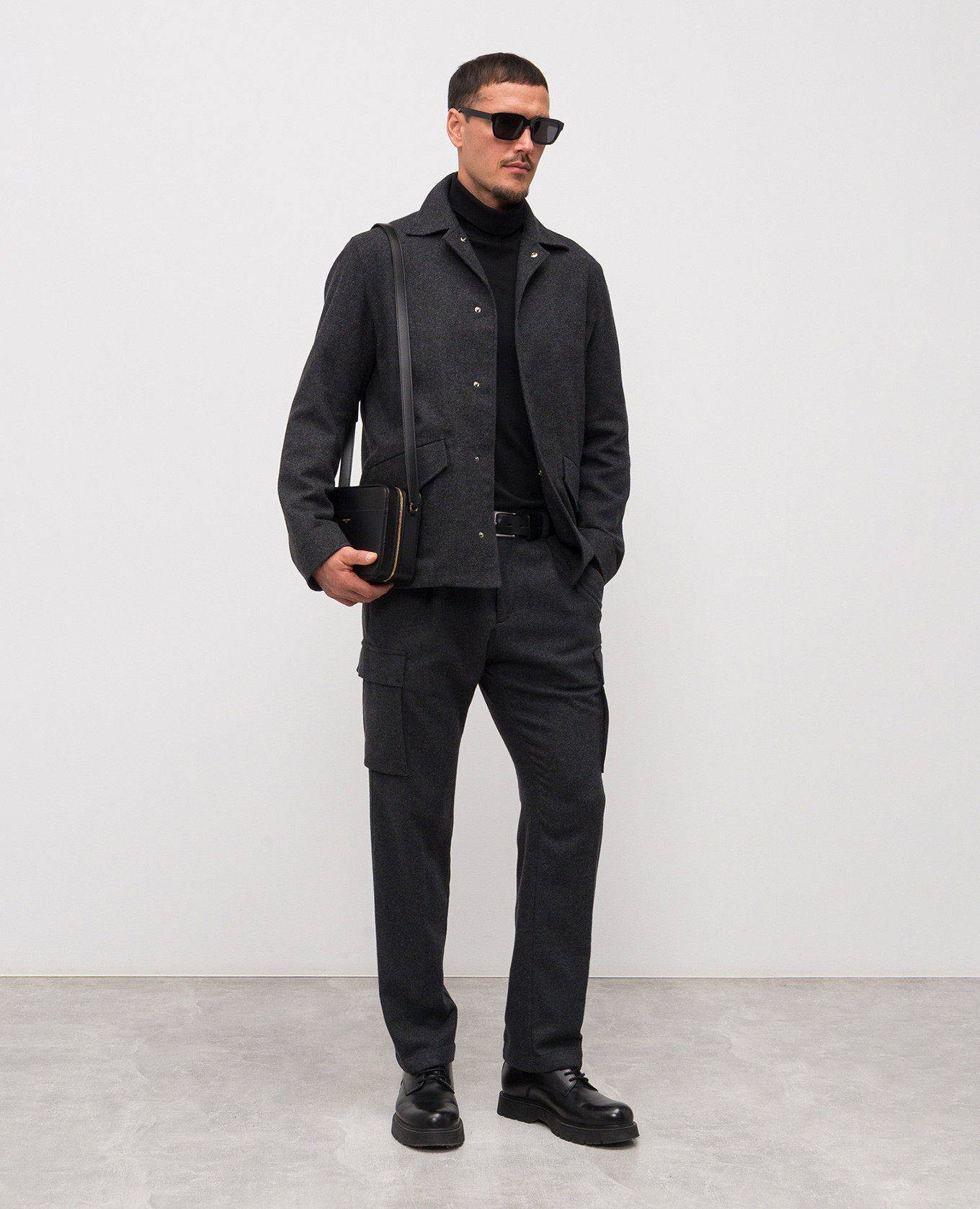 

Gray cargo with wool Herno, Grey