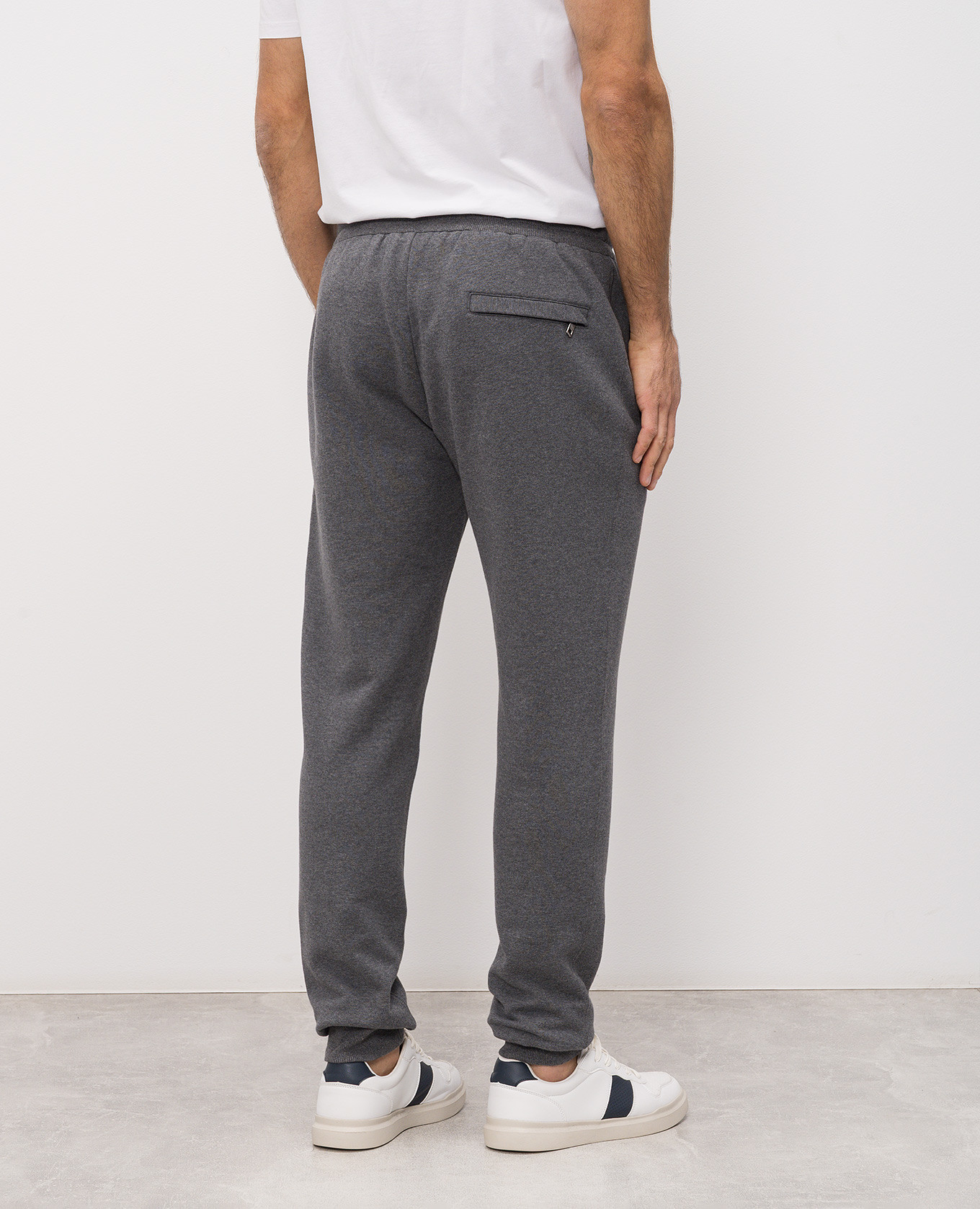 

Grey melange joggers with logo patch Dolce&Gabbana