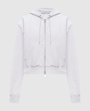 Alexander Wang Grey melange sports jacket with crystals 1CC2262779