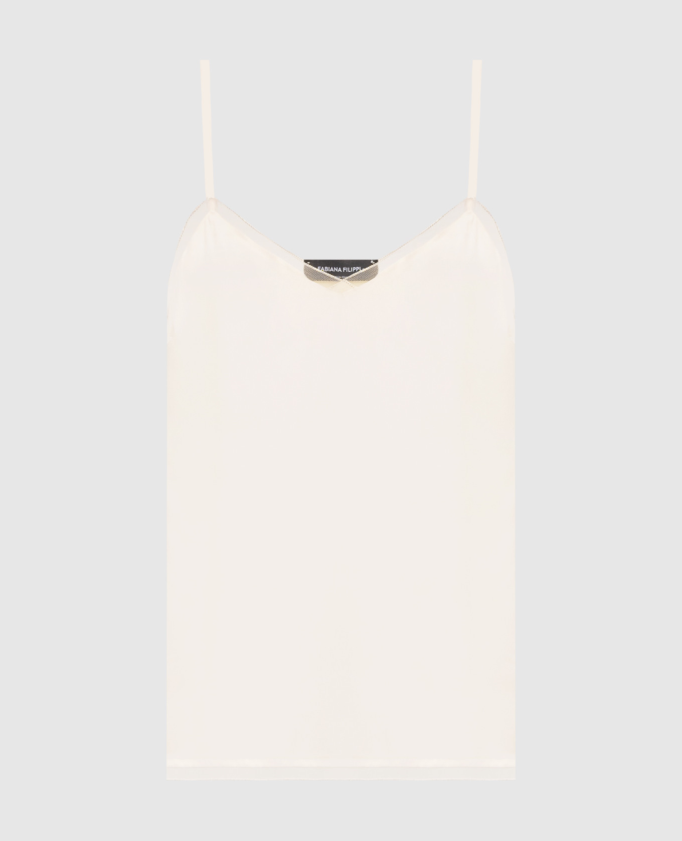 

Beige top with silk Fabiana Filippi