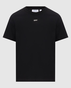 Off-White Black T-shirt with Industrial half Arrow print 44MAA16MF26J002