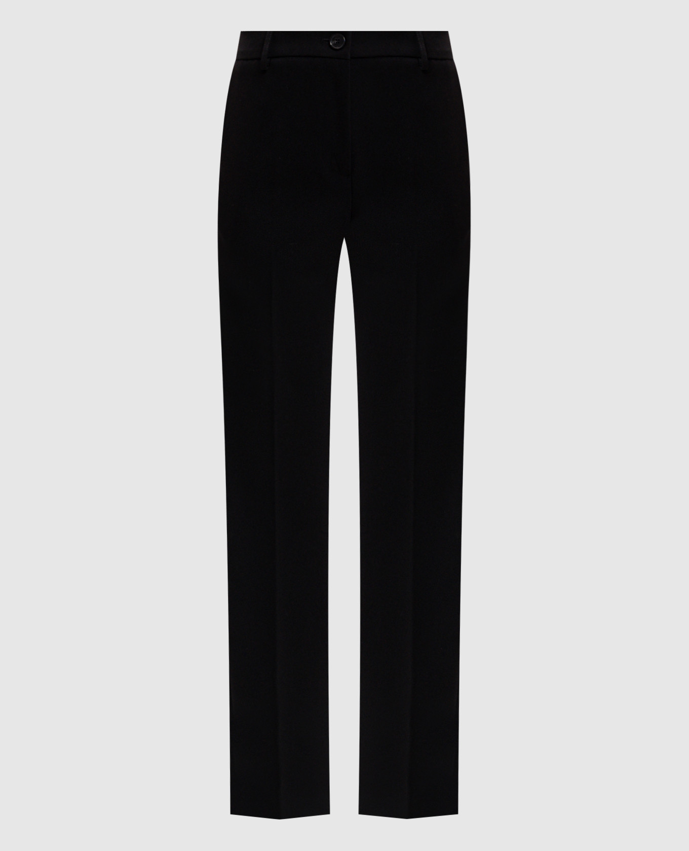 Black pants with textured logo