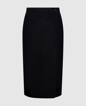 Bottega Veneta Black pleated skirt 873834V6NP0