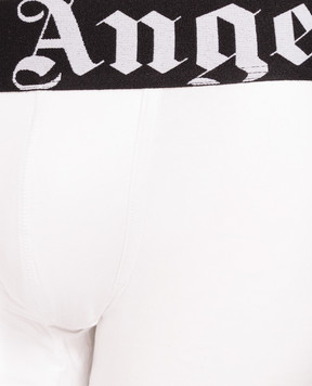 Palm Angels Set of white trunks with contrasting logo PLA1UMBTR11BI