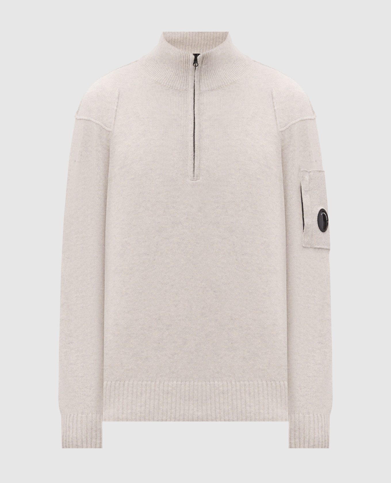 Gray sweater with wool