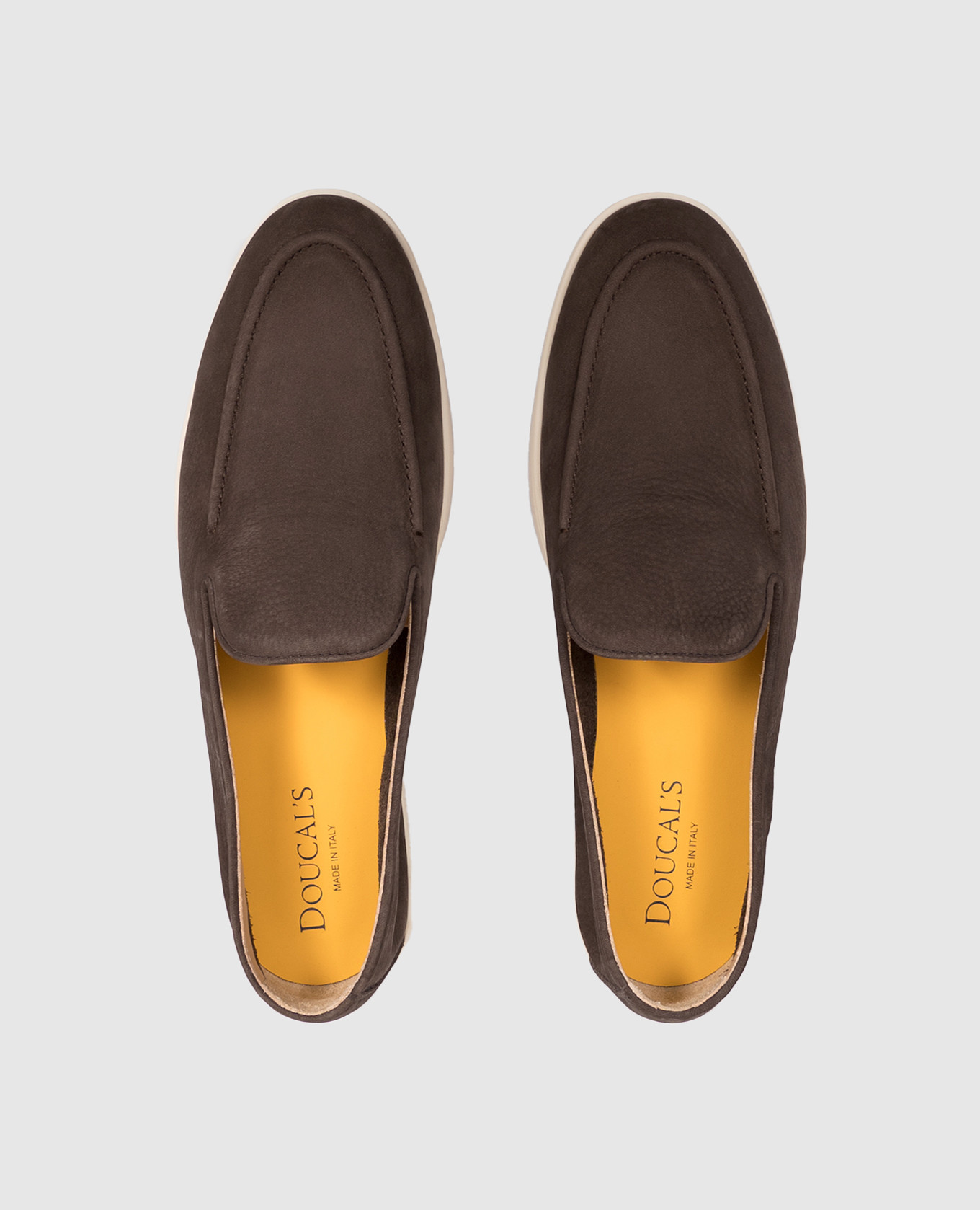 Brown nubuck loafers Doucal's 4