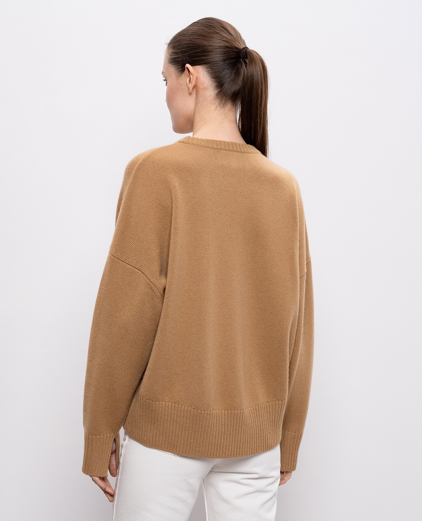 

Brown ANTON cashmere sweater Loulou de Saison