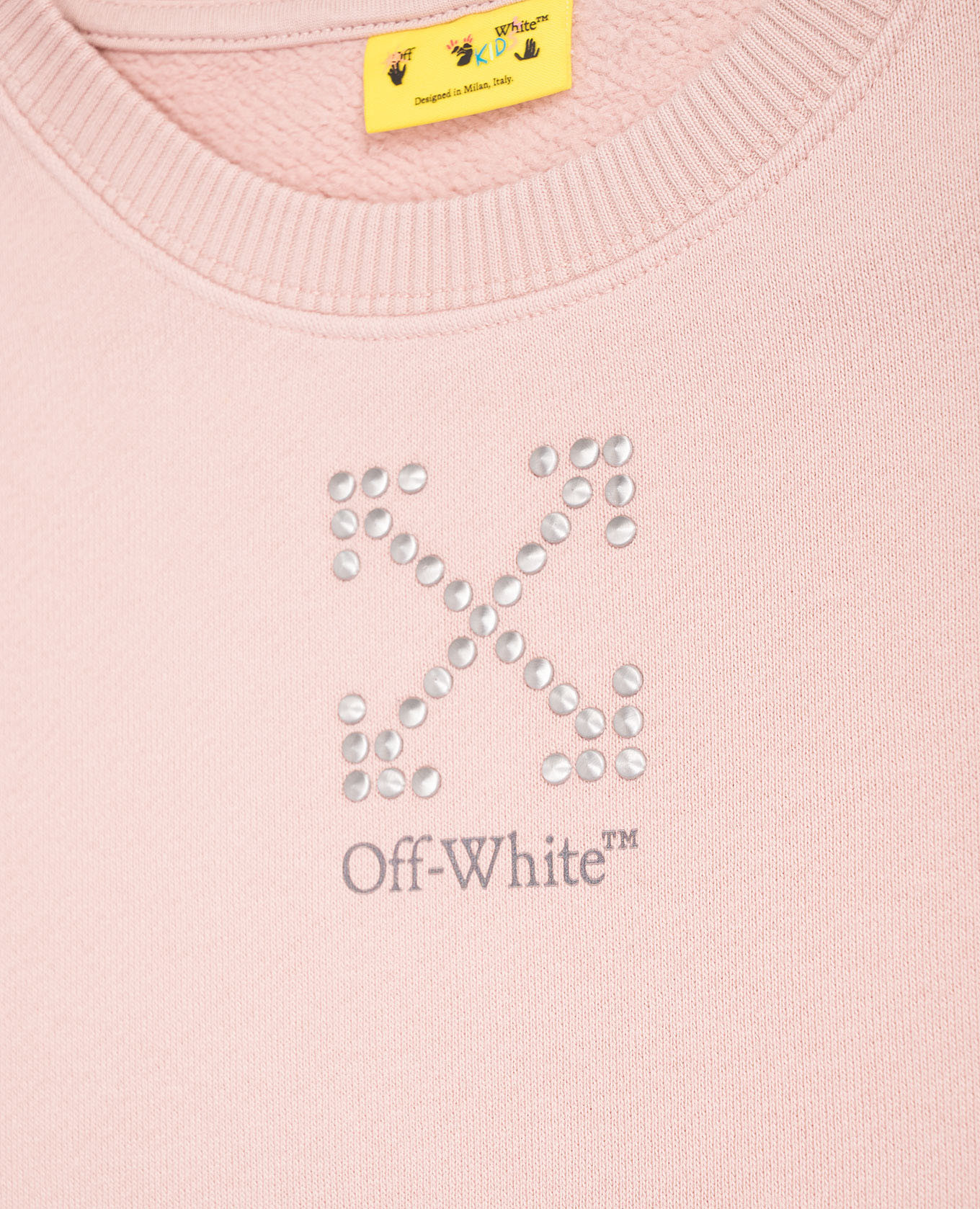 

Children's pink dress with logo Off-White