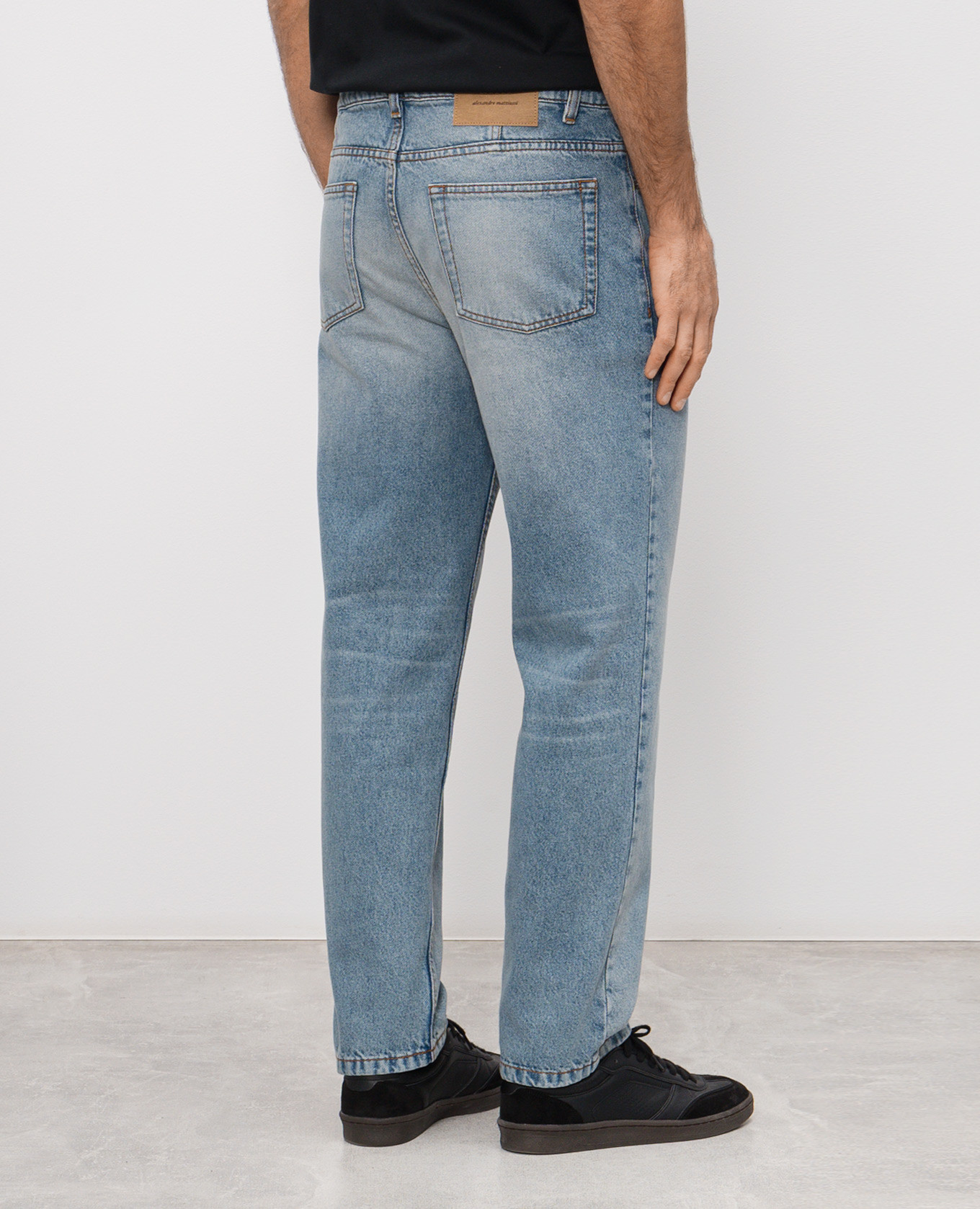 

Blue jeans with a worn effect Ami Paris, Light blue