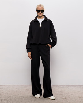 Dondup Black sweatshirt with zipper F529KS0027DXXX