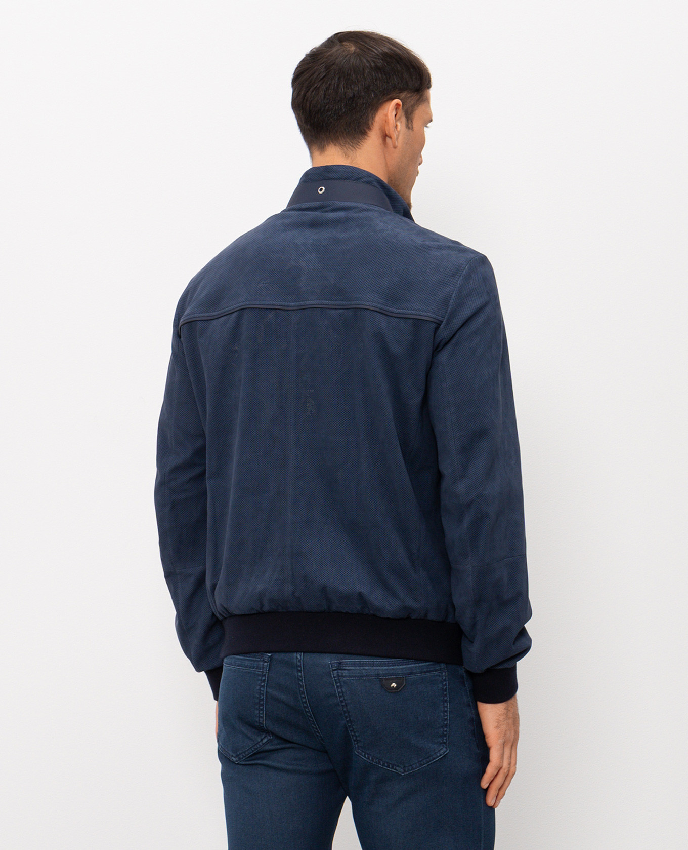 

Blue nubuck jacket Stefano Ricci