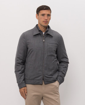 Peserico Gray wool jacket R52303D02710