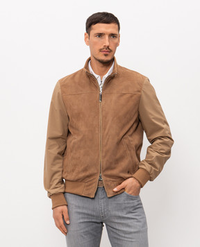 Stefano Ricci Brown combination jacket MDJ61001905911