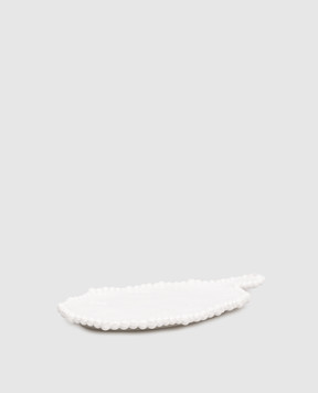 Baci Milano Pearl White Cold Appetizer Plate CUT1COL01