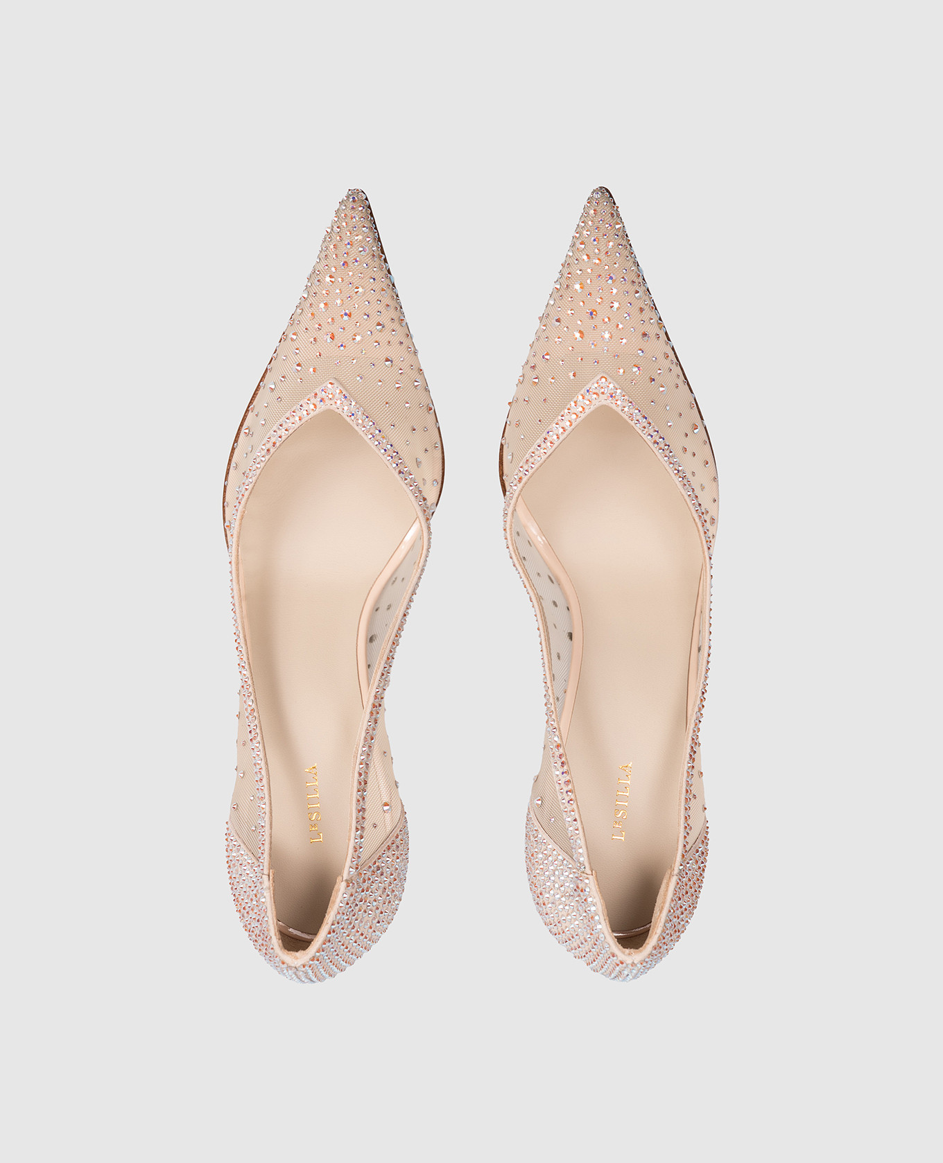 Beige NICOLE shoes with crystals Le Silla 4