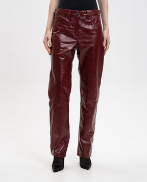 Khaite Callum red leather pants 3171960
