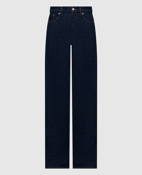 Casablanca Blue jeans with logo patch WPF26DN03501