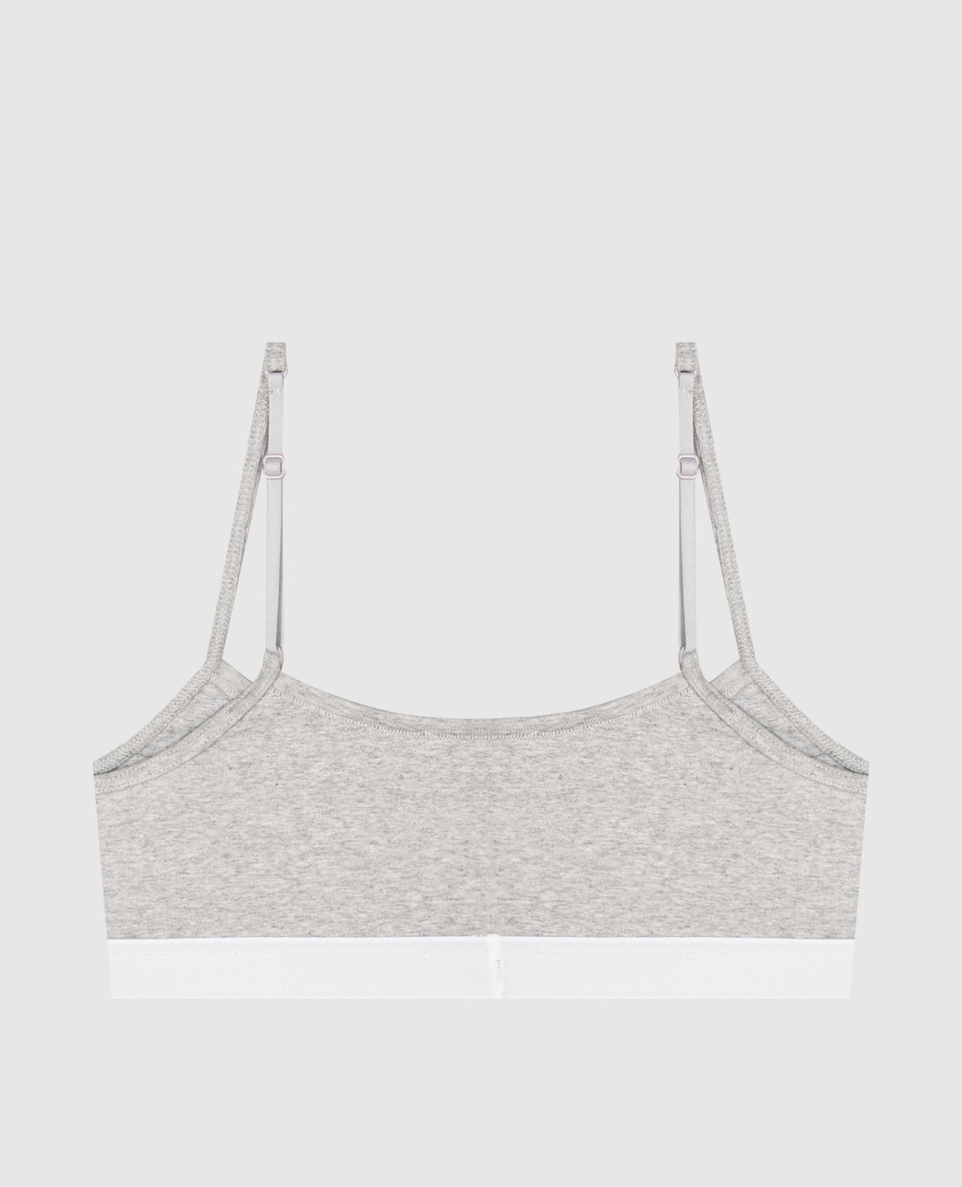 Grey melange top with emblem pattern Maison Margiela MM6 2