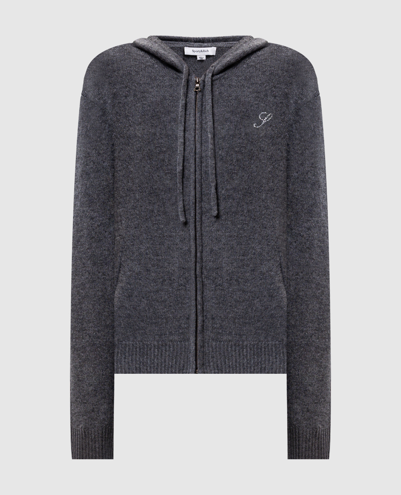 Grey cashmere and wool sports jacket