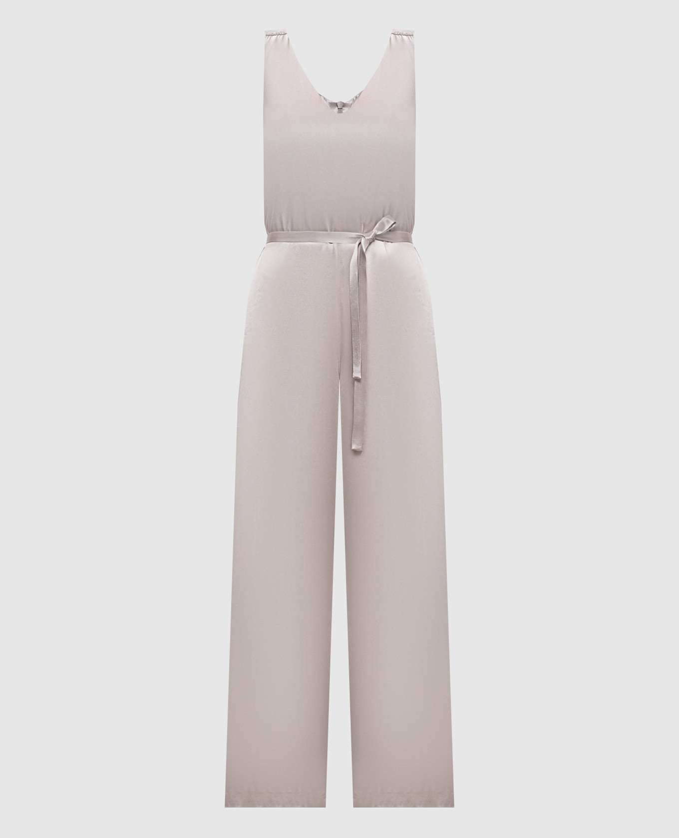 

Gray jumpsuit with monil chain Peserico, Grey