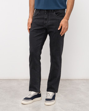 Scissor Scriptor Costantino black distressed jeans COSTANTINOT1891231