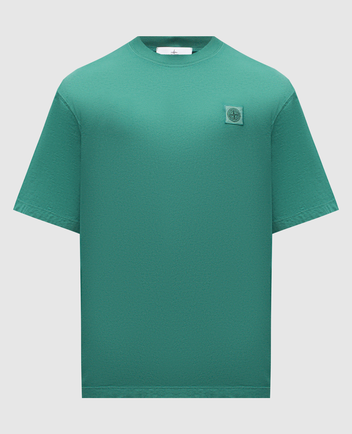 

Green t-shirt with logo patch Stone Island