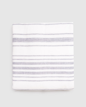 L'appartement White Stripe Towel STRIPEGAUZEHANDTOWEL