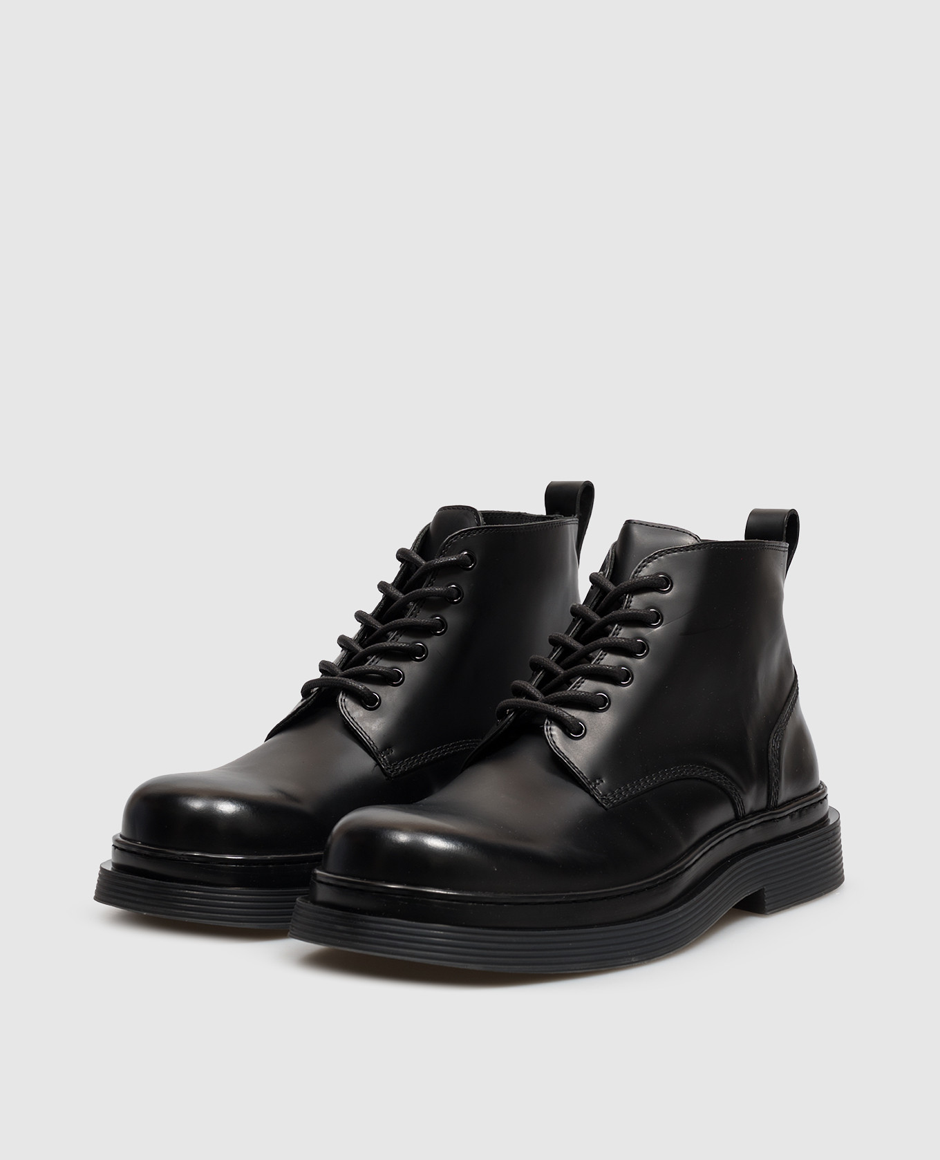 Black leather boots Ami Paris 2