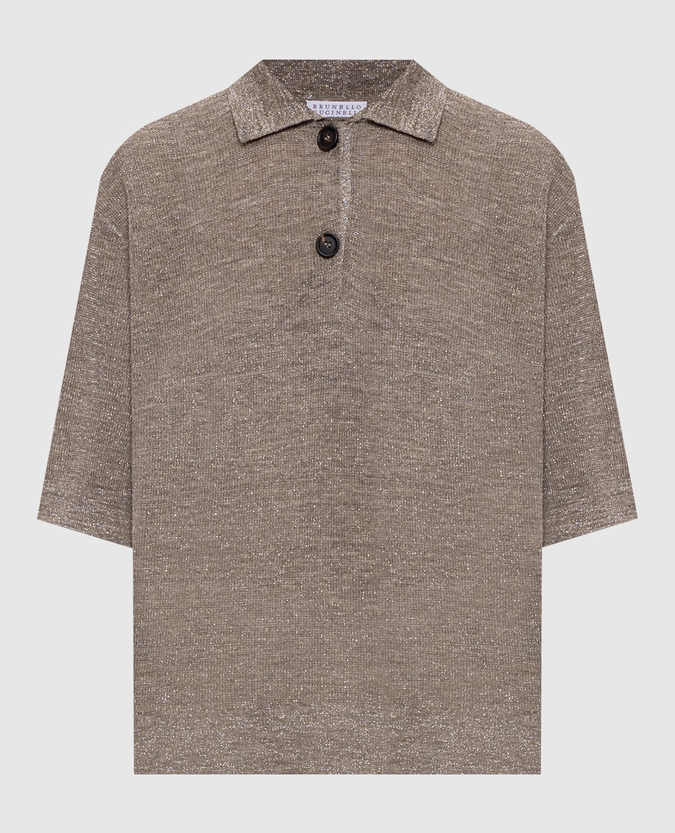 

Brown top with linen Brunello Cucinelli