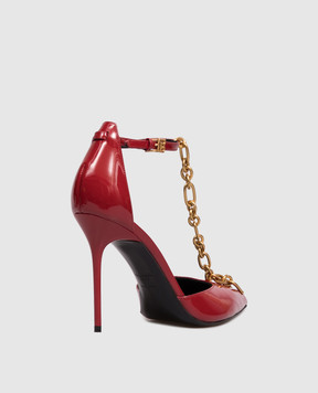 Balmain Red patent leather Sync shoes FN1UA152LPAT
