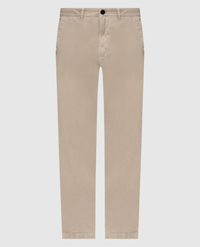 Stone Island Beige pants with logo patch L2S153100030S00L1