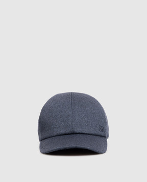 Stefano Ricci Blue cashmere cap MCV63NV11FC0001T