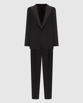 Dolce&Gabbana Black suit with wool and silk GK05ZTFUBG5
