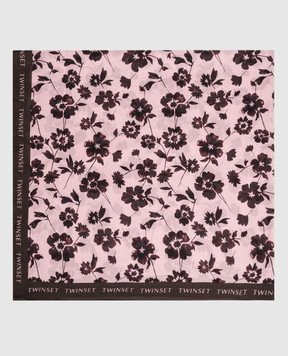 Twinset Pink printed scarf 262LI4BPP